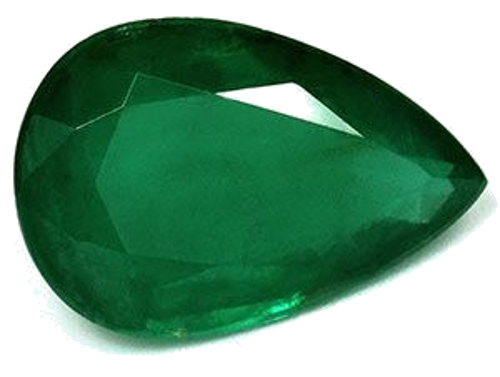 4.4 carat GREEN Pear Smaragdas (1)