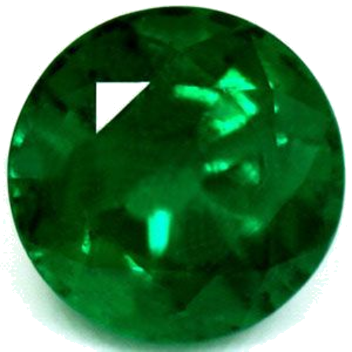 1.05 carat GREEN Round Smaragdas (1)