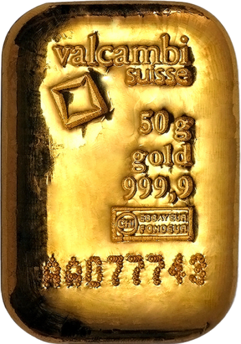 50 гр. Инвестиционно златно кюлче Valcambi (1)