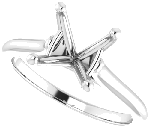 Sužadėtuvių Žiedas „Solitaire“ 950 Platinos Round 8.8mm (5)