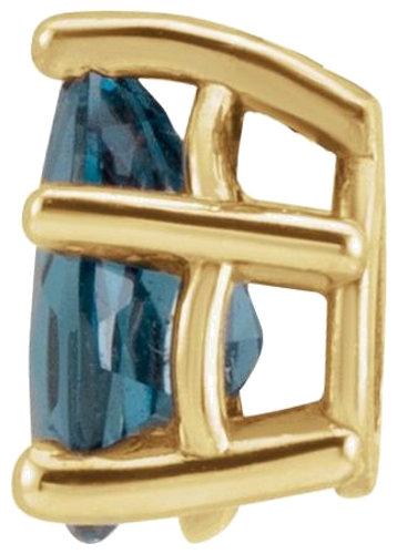 14K Yellow 10x7 mm Pear Solitaire Slide Pendant Mounting (7)