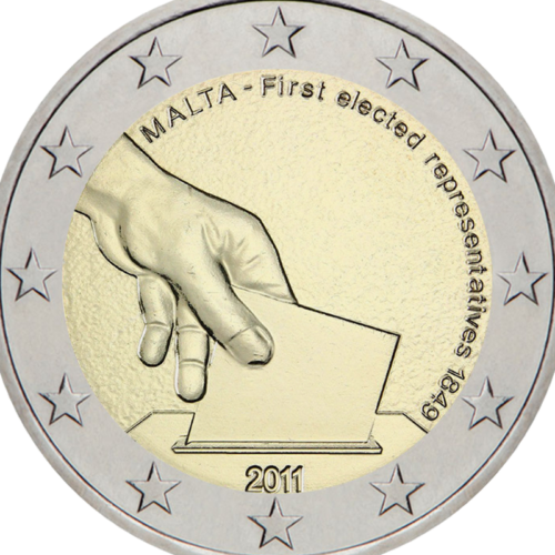 2011 Мальта Первые представители совета монета 2 евро (2)
