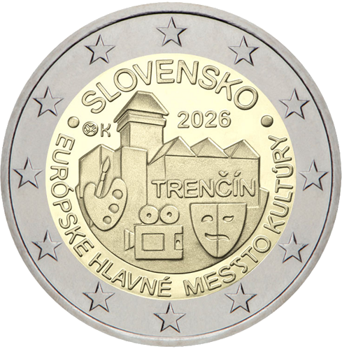 2026 Slovakia Trenčín - European Capital of Culture 2 euro coin (1)