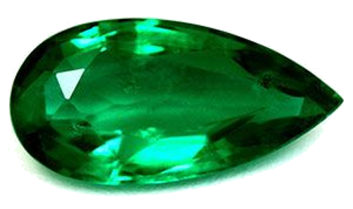 1.96 carat GREEN Pear Smaragdas (1)