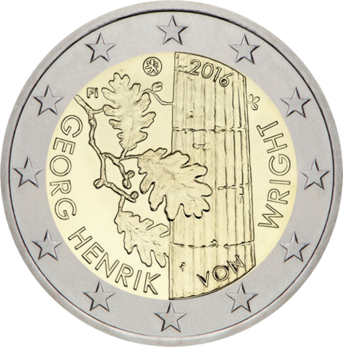 2016 Finland Georg Henrik von Wright 2 euro coin (1)