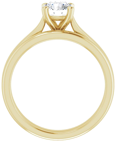 14K Yellow 6 mm Round Engagement Ring Mounting (7)