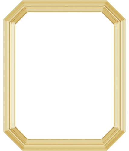 Pakabukas „Solitaire Slide“ 585 Geltonojo Aukso Emerald 9mm x 7mm (1)