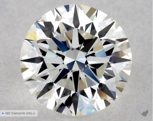 0.5 carat I-VVS1 Excellent cut Natūralus Round Deimantas (1)