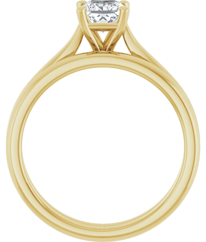 14K Yellow 4.5 mm Square Engagement Ring Mounting (7)