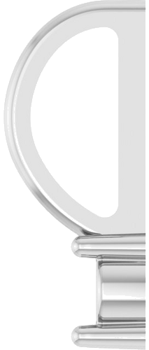 14K White 2.5 Round 1-Stone Family Bar Pendant Mounting (3)