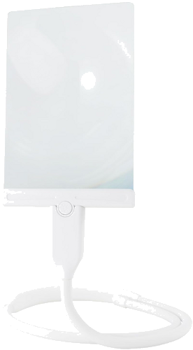 Desktop Magnifying Glass with Retractable Rectangular Lens and LED Lighting 2x (1)
