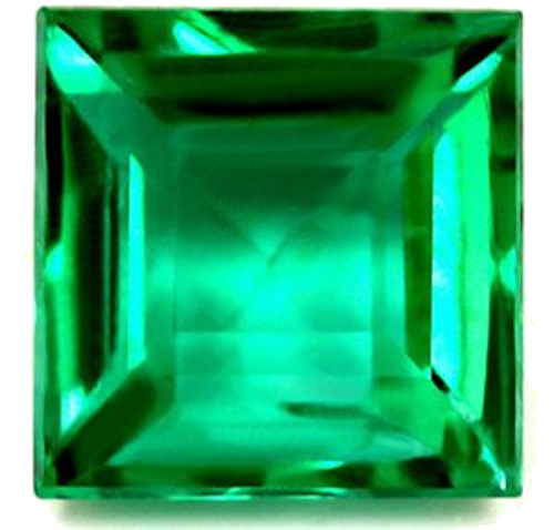 1.46 carat GREEN Square Smaragdas (1)