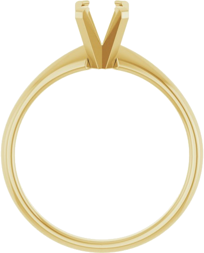 Sužadėtuvių Žiedas „Solitaire“ 585 Geltonojo Aukso Oval 7mm x 5mm (2)