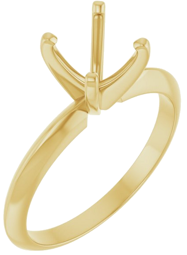 Sužadėtuvių Žiedas „Light Solitaire“ 585 Geltonojo Aukso Round 6.6mm x 7.2mm (1)