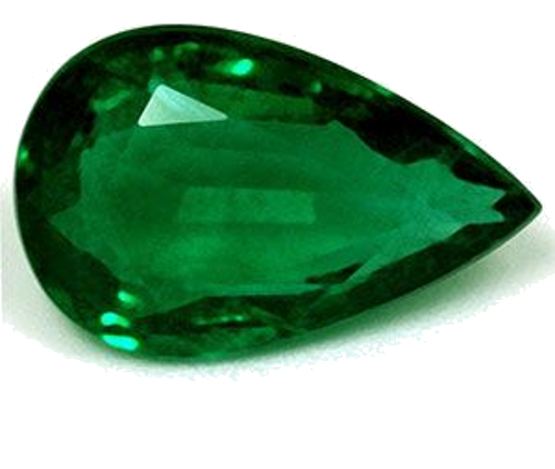 2.19 carat GREEN Pear Smaragdas (1)