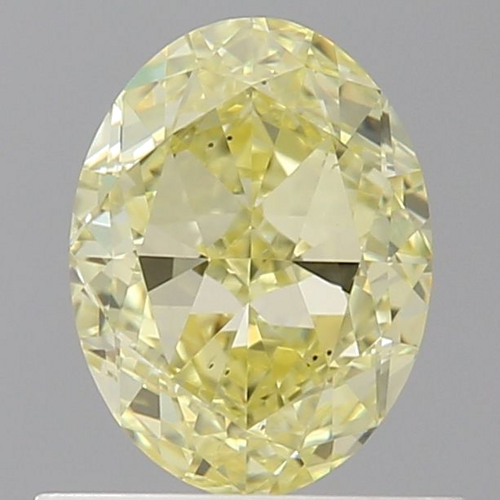 0.91 carat Fancy Yellow-SI2 Natūralus Oval Deimantas (1)
