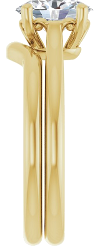 Sužadėtuvių Žiedas „Solitaire“ 585 Geltonojo Aukso Oval 8mm x 6mm (9)