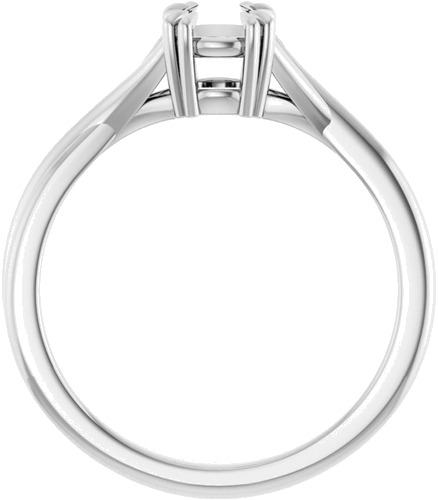 Platinum 5.2 mm Round Solitaire Engagement Ring Mounting (2)