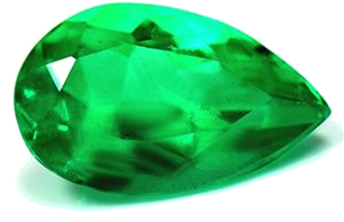 2.9 carat GREEN Pear Smaragdas (1)