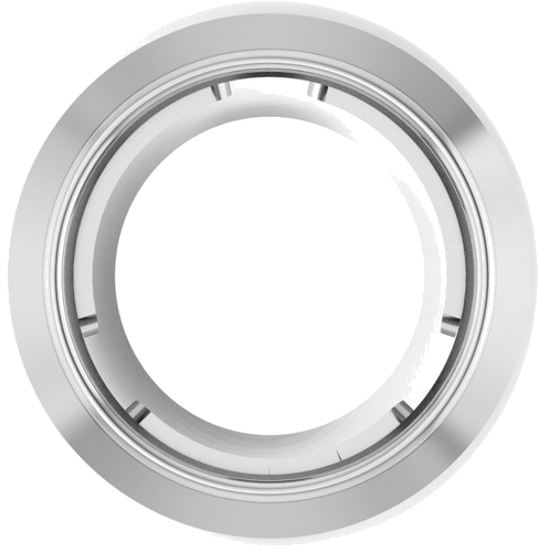 Pakabukas „Round Bezel-Set Slide“ 950 Platinos Round 4.4mm (1)