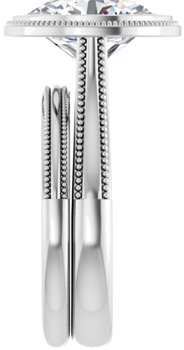 Sužadėtuvių Žiedas „Solitaire“ 585 Baltojo Aukso Oval 11mm x 9mm (8)