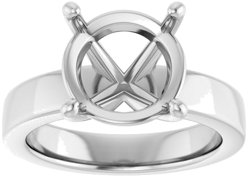 Sužadėtuvių Žiedas „Solitaire“ 950 Platinos Round 11mm (3)