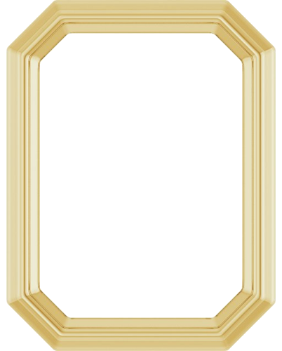 14K Yellow 7x5 mm Emerald Bezel-Set Slide Pendant Mounting (1)