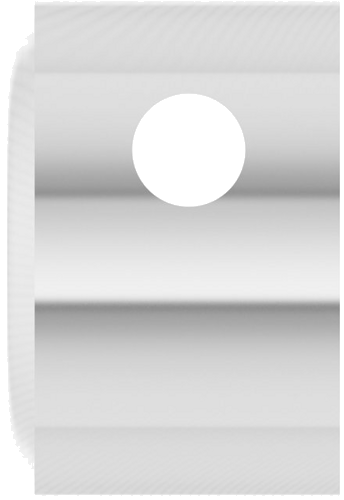 14K White 4.1 mm Round Bezel-Set Slide Pendant Mounting (3)