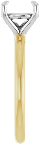 Sužadėtuvių Žiedas 585 Baltojo Ir Geltonojo Aukso Round 8.2mm (4)