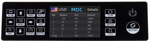 Banknotų tikrinimo/skaičiavimo aparatas Pro Check-Count 920 (4)