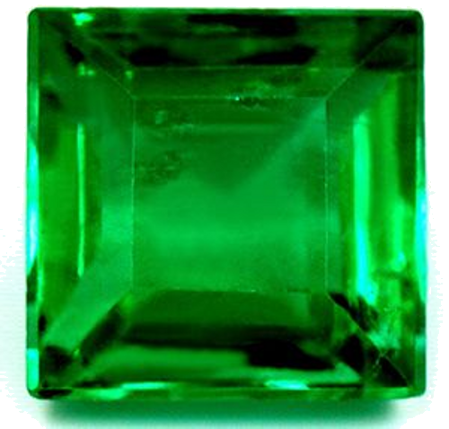 1.66 carat GREEN Square Smaragdas (1)