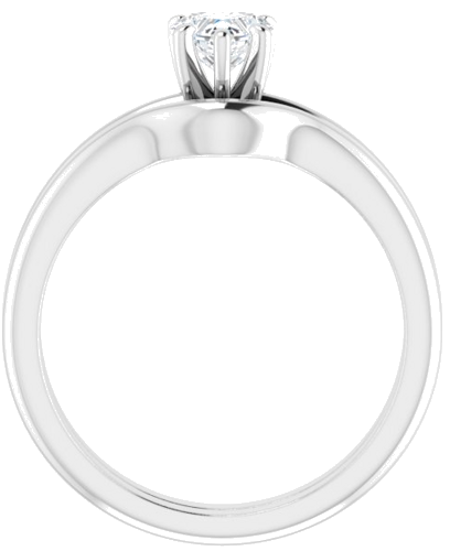 Sužadėtuvių Žiedas „Solitaire“ 950 Platinos Heart Shape 5mm (7)