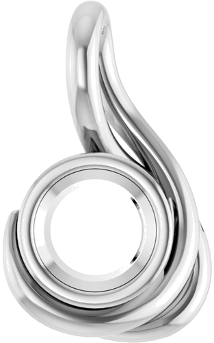 Pakabukas „Solitaire“ 950 Platinos Round 5.5mm (1)