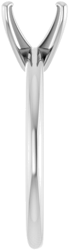 14K White  7x7 mm Cushion Solitaire Engagement Ring Mounting (4)