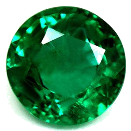 1.2 carat GREEN Round Smaragdas (1)