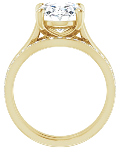 14K Yellow 11x9 mm Oval Solitaire Engagement Ring Mounting (7)