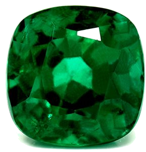3.42 carat GREEN Cushion Smaragdas (1)
