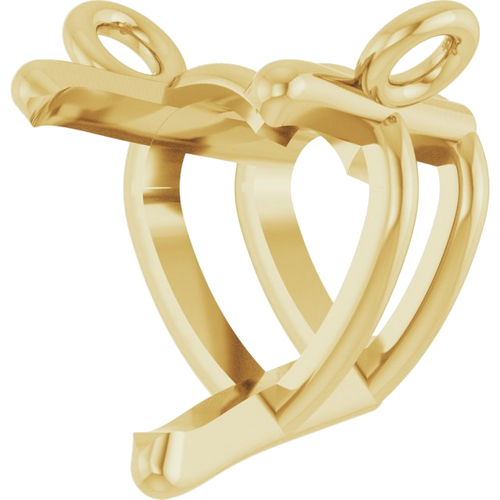 14K Yellow 5.5x5.5 mm Heart 3-Prong Solitaire Necklace Center (2)
