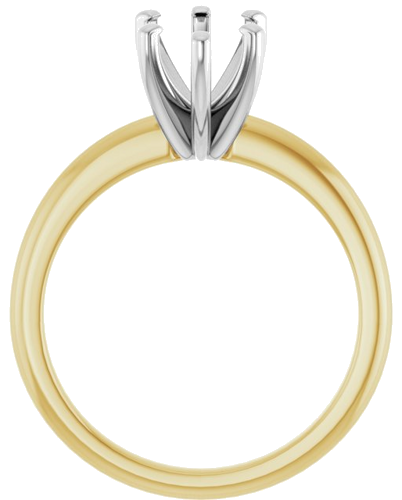 Sužadėtuvių Žiedas „Solitaire“ 585 Baltojo Ir Geltonojo Aukso Pear Shape 10mm x 7mm (2)