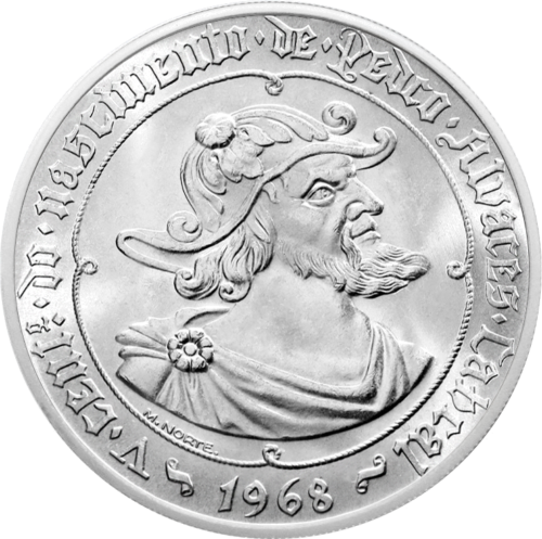 50 Escudos Pedro Alvares Cabral 1968 Portugal Silver Coin (1)
