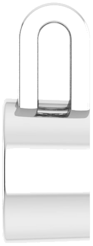 14K White 6.5 mm Round Pendant Mounting (3)