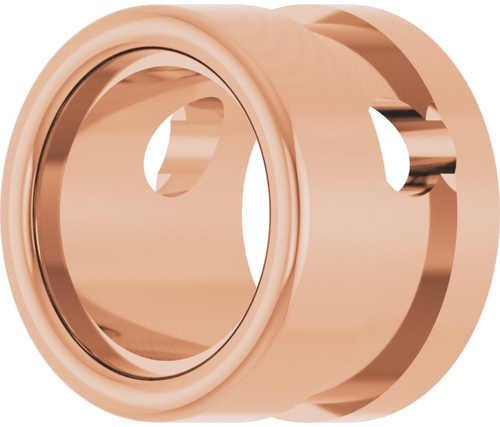 14K Rose 5.2 mm Round Bezel-Set Slide Pendant Mounting (2)