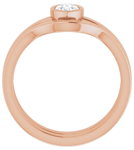 14K Rose 8x4 mm Marquise Solitaire Engagement Ring Mounting (7)