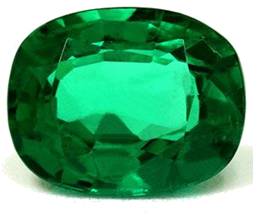 2.39 carat GREEN Cushion Smaragdas (1)