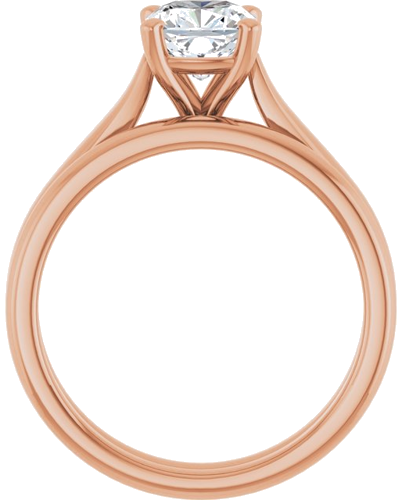 14K Rose 6 mm Cushion Engagement Ring Mounting (7)