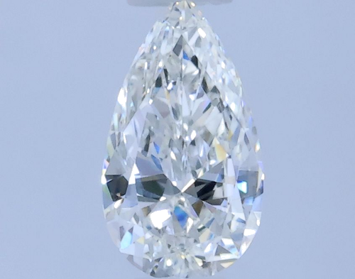0.25 carat F-VVS1 Natūralus Pear Deimantas (1)