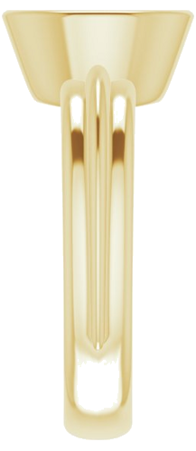 14K Yellow 9x7 mm Oval Engagement Ring Mounting (4)