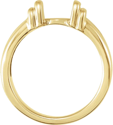 14K Yellow 4.1 mm  Round Solitaire Engagement Ring Mounting (2)