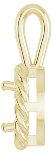 Pakabukas „Rope“ 585 Geltonojo Aukso Round 5.5mm (3)