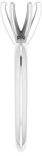 Sužadėtuvių Žiedas „Light Solitaire“ 585 Baltojo Aukso Round 5.4mm x 5.7mm (4)